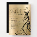 Search for golden 50th birthday invitations Black