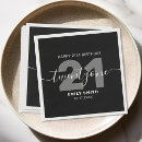 Search for 21st birthday napkins Modern