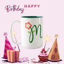 Search for green and orange mugs Mother