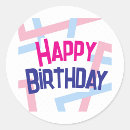 Search for colorful happy birthday stickers Festive