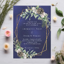 Search for pine cone wedding invitations Winter