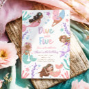 Search for dive into five birthday invitations Splish splash