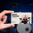Search for drummer business cards Silhouette