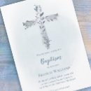 Search for blue and grey christening invitations Boy