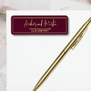 Search for burgundy and gold return address labels Simple