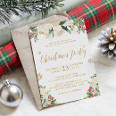 Search for gold glitter christmas invitations White
