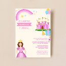 Search for cute princess castle birthday invitations Magical