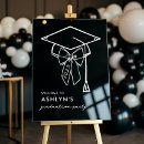 Search for graduation welcome signs Black and white