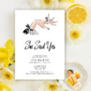 Search for retro engagement party invitations Calligraphy script