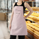 Search for catering logo aprons Pink