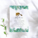 Search for tropical leaves baby shower invitations Jungle