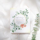 Search for greenery oh baby shower invitations Gold