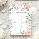 Search for whats in your purse bridal shower games Bride