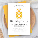 Search for yellow pineapple invitations Beach