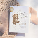 Search for bear baby shower invitations Gender neutral