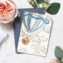 Search for we can bearly wait baby shower invitations Hot air balloon