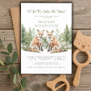 Search for twins foxes baby shower invitations Rustic