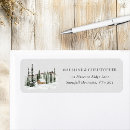 Search for mountain cabin return address labels Watercolor