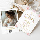 Search for peonies baby shower invitations For her