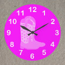 Search for cowboy boot clocks Western