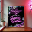 Search for glow party posters Neon light birthday
