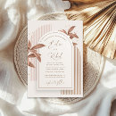 Search for pink and brown wedding invitations Watercolor floral