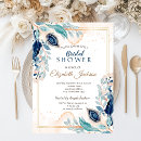 Search for peacock bridal shower invitations Chic