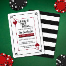 Search for casino bachelor party invitations Modern