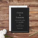 Search for masculine wedding invitations Black