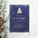Search for snow christmas invitations Blue