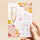 Search for brunch and bubbly birthday invitations Pink