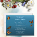 Search for insect wedding invitations Blue