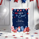 Search for pop star birthday invitations Red white and blue