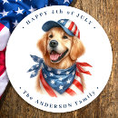 Search for patriotic dog stickers Happy 4th of july