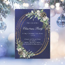 Search for blue and gold christmas invitations Modern
