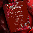 Search for quinceanera red silver Butterfly