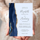 Search for light blue and gold wedding invitations Watercolor