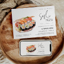 Search for sushi party invitations Cute
