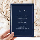 Search for navy blue border invitations Elegant