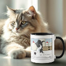 Search for grey white cat mugs Cute