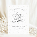Search for name and date wedding invitations Black and white