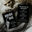 Search for skull hens party invitations Bride or die