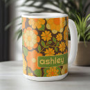 Search for funky flower mugs Floral pattern