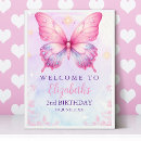 Search for butterfly birthday party posters Girl