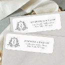 Search for traditional wedding return address labels Vintage