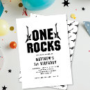 Search for music 1st birthday invitations Electric guitar