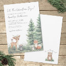 Search for woodland animals baby shower invitations Let the adventure begin