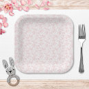 Search for pink toile plates Baby girl