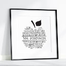 Search for word posters Black and white