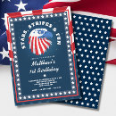Search for all american birthday invitations Patriotic
